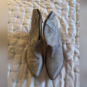 Gray Western Cowboy Boots